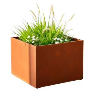 Cortenstaal Plantenbak SteelRoot 100x100x100 cm