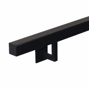 Detailweergave van de Trapleuning SquareGrip 30x30 mm met strakke afwerking en modern design.