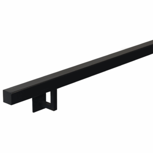 Vierkante trapleuning SquareGrip 30x30 mm in een moderne, strakke uitvoering.