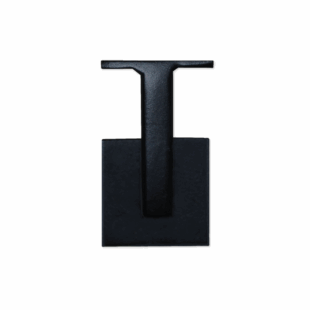 Detailweergave van de Trapleuninghouder Vierkant met een robuuste afwerking en duurzame bevestiging voor vierkante trapleuningen.