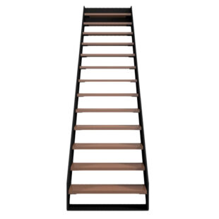 Detailopname van de Trap ProClimb Open – open treden en minimalistisch design voor een ruimtelijk effect.