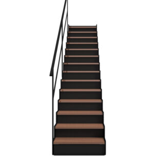 Additionele foto van de Trap PeakRise met leuning – gedetailleerd shot van de trap met ergonomische treden en stevige leuning voor extra veiligheid en stijl.